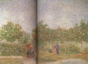 Vincent Van Gogh Couples in the Voyer d'Argenson Park at Asieres (nn04) oil painting picture wholesale